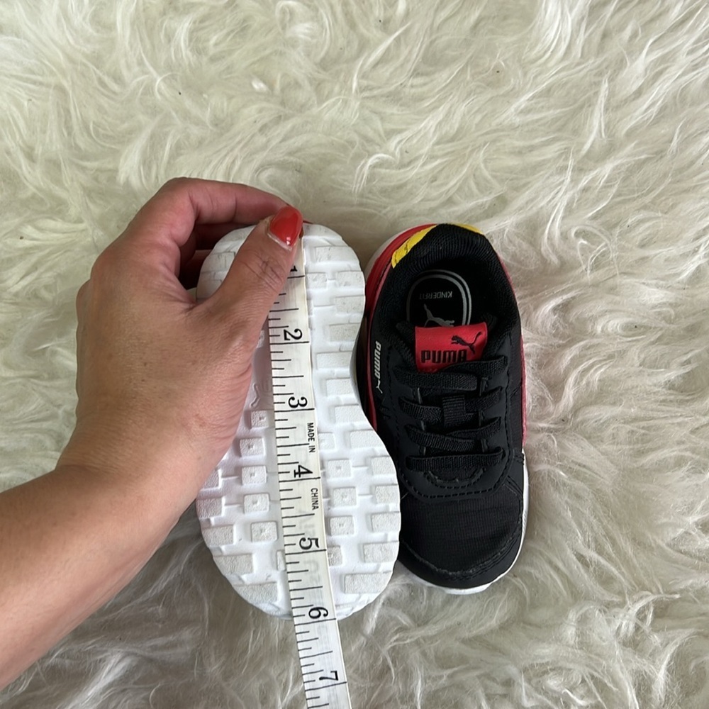 Puma Infant/Toddler Boys Graviton Tech AC INF Black/Red Sneakers Size US 5C - Picture 10 of 16